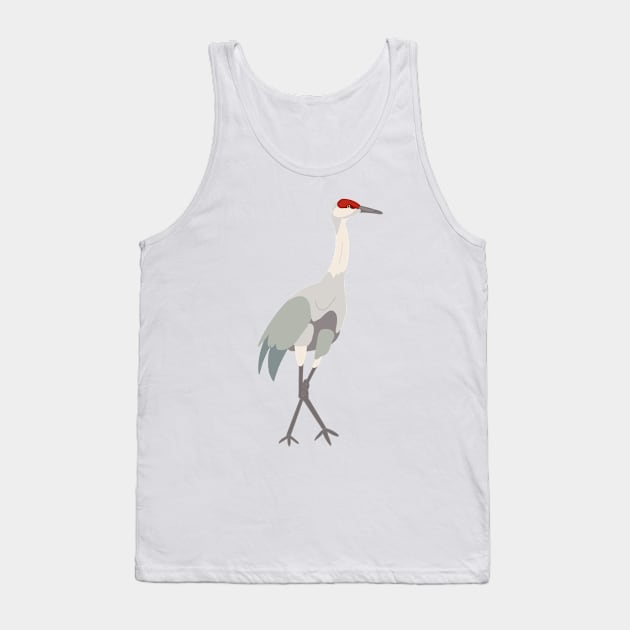 Sandhill Crane - Drawing Tank Top by eeliseart